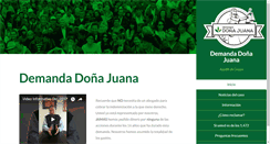Desktop Screenshot of demandadonajuana.com