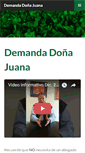 Mobile Screenshot of demandadonajuana.com