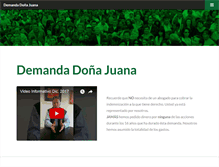 Tablet Screenshot of demandadonajuana.com